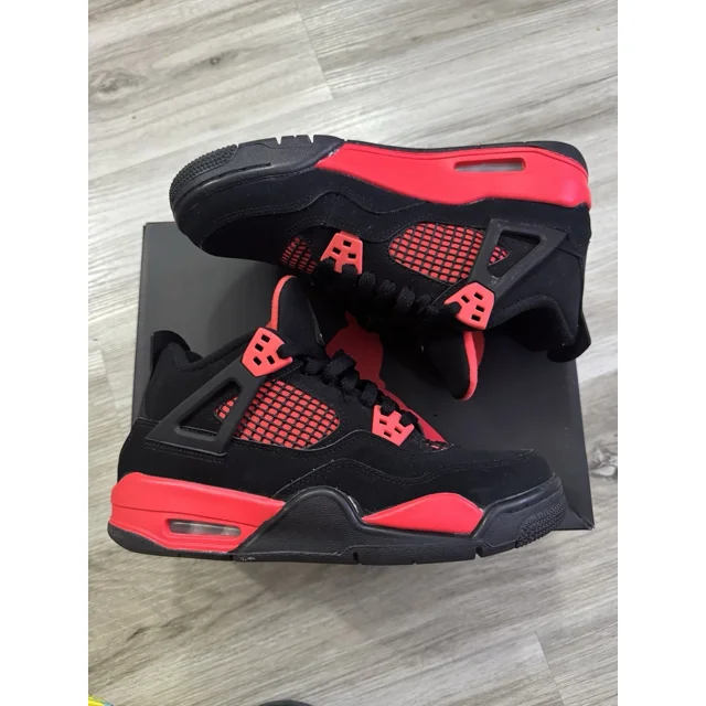 Ni - ke Size 6.5 (GS) - Jordan 4 Retro Mid Red Thunder 408452 016