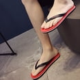 thumbnail image 5 of Womens Flip Flops Red PVC Waterproof Sandals for Beach Pool Quick-Dry Non-Slip Shower Casual Travel by ShineAvenue,Size 38, 5 of 6