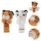 thumbnail image 4 of FELTECHELECTR 2 pulseras de animales adorables con dibujos animados de peluche para fiestas de cumpleaños infantiles en la jungla., 4 of 7