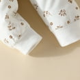 thumbnail image 6 of Bobifish Newborn Girls Outfit Sets Fall Winter Ruffle Floral Print Long Sleeve Top Elastic Waist Floral Long Pants 2 Piece Sets, 6 of 6