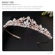 thumbnail image 5 of Tiara de cumpleaños con corona de diamantes de imitación para boda, diadema de diamantes de imitación de alta gama para niña, 5 of 6