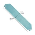 thumbnail image 2 of DINHEAROM 1Pcs Blue Polyester Flax Table Runner 70.9X13.8in for Weddings and Parties with Tassel, 2 of 8