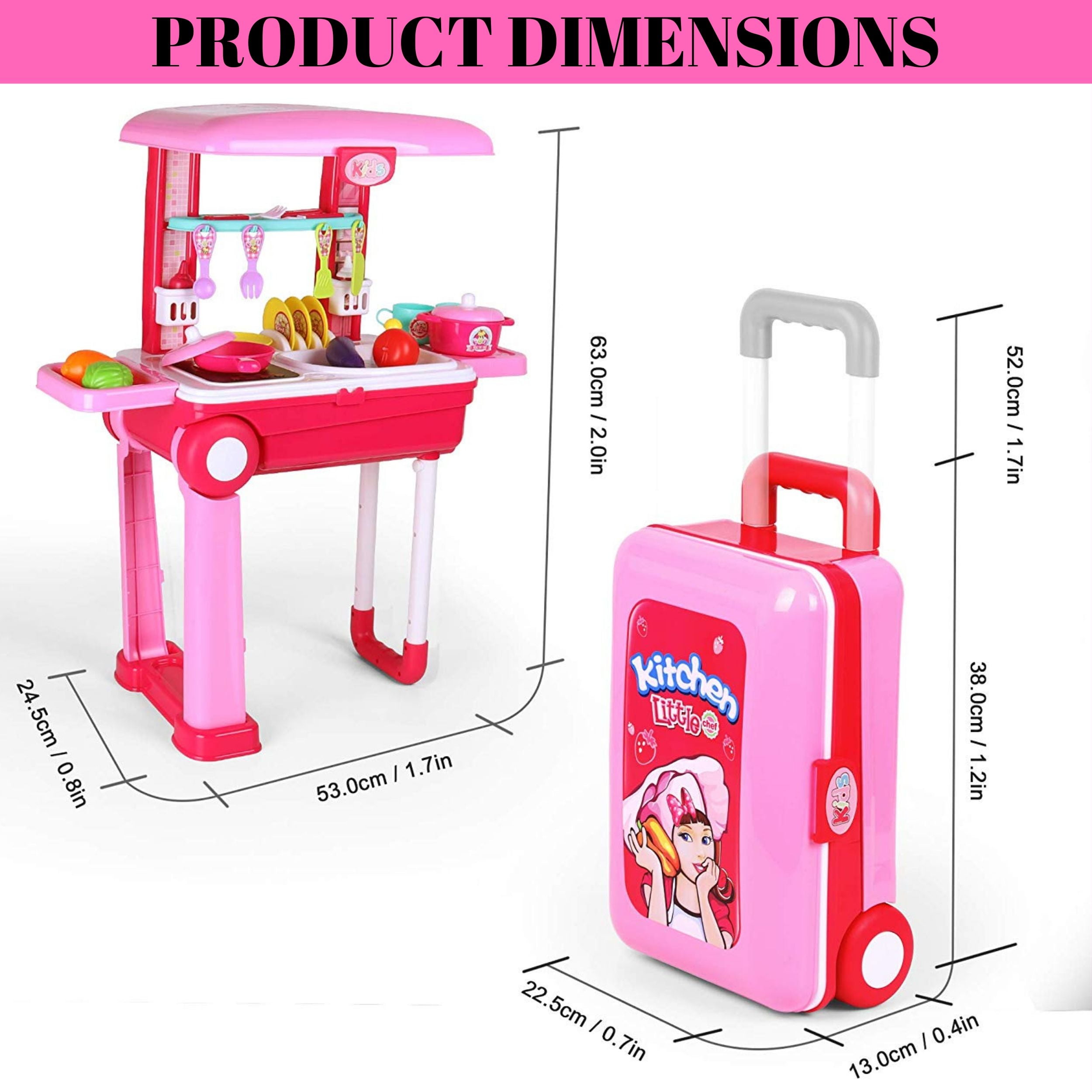 suitcase kitchen set