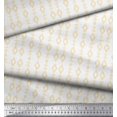 thumbnail image 3 of Soimoi White polyester Crepe Fabric Artistic Geometric Printed Fabric 1 Yard 42 Inch Wide, 3 of 5