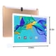 thumbnail image 3 of Tabletas mejoradas 2+16G Tableta PC de 10,1 pulgadas IPS Pantalla HD WiFi Bluetooth Llamada de voz Juego Video Aprendizaje Tableta Sistema Android 10.0 SIM En espera Tabletas PC Netcom completas, 3 of 9