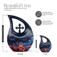 thumbnail image 2 of MUKTIVE Blue Sky Urns for Human Ashes Adult Man & Women, Stars Combo Sets Urns for Human Ashes Adult Female & Male (1 Large 10 ", 4 Keepsake 3 "), Ash Urn for Mother, Gifts for Loss of Mom, 2 of 7