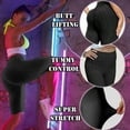 thumbnail image 5 of Women Butt Lift Workout Shorts Textured High Waist Scrunch Booty Yoga Shorts Control Leggings, 5 of 7