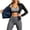 #02-Blue, variant on Sauna Suit Hot Sweat Body Shaper Jacket Waist Trainer Long Sleeve Zipper Shirt Workout Top