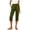 Army Green, variant on Posijego Womens High Waist Capri Sweatpants Straight Leg Capri Pants Stretch Jogger Yoga Athletic Cropped Pants with Pockets