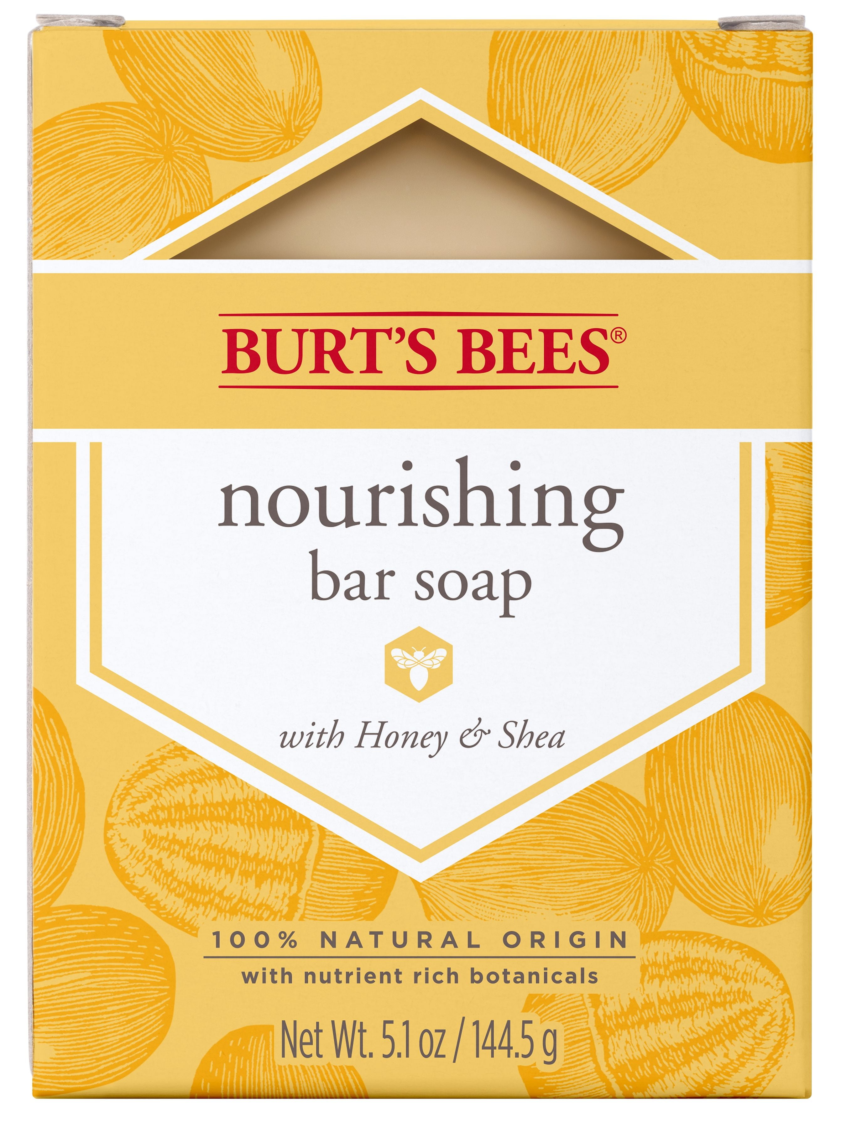 cocaïne versieren Buik Burts Bees Nourishing Bar Soap with Honey & Shea - 5.1 Ounce - Walmart.com