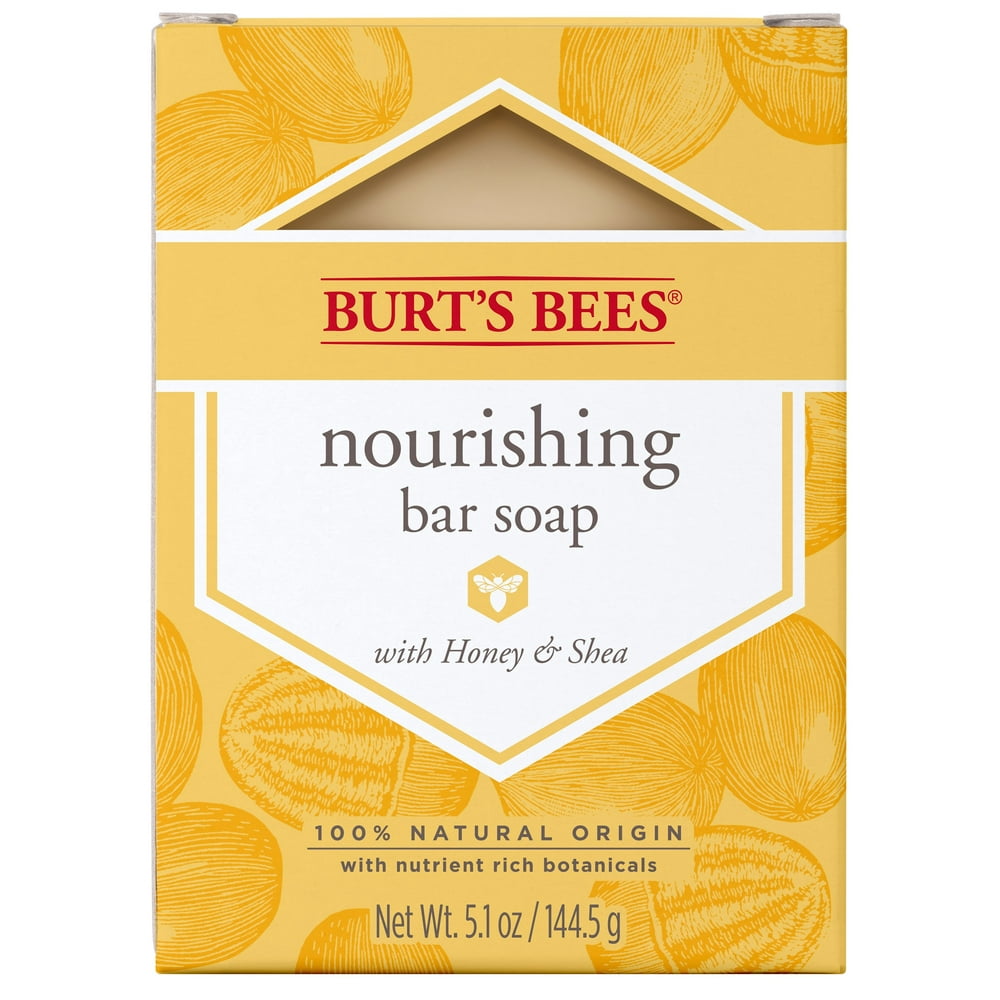 Burts Bees Nourishing Bar Soap with Honey & Shea 5.1 Ounce Walmart