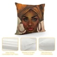 thumbnail image 4 of Nawypu  African American Black Girl Throw Pillow Cover Set of  Decorative Square Pillowcase Throw Cushion Case for Bedroom, Living Room, Sofa, Couch and Bed,, 4 of 5