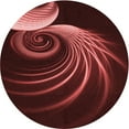 thumbnail image 1 of Ahgly Company Machine Washable Indoor Round Transitional Fire Brick Red Area Rugs, 6' Round, 1 of 7