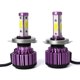 thumbnail image 3 of 2 faros antiniebla para coche, luz de trabajo ecológica DRL morada, Plug and Play H4, 3 of 9