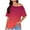 Pink, variant on yievot Women Oversized Tops Off Shoulder Gradient Printed Short Sleeve Loose T Shirts Fashion Clothing