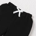 thumbnail image 6 of TOWED22 Toddler Baby Boy Fall Winter Clothes Color Block Long Sleeve Sweatshirt Pullover Tops + Joggers Pants Outfit Set,Black,2-3 Y, 6 of 7