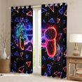 thumbnail image 2 of Castle Fairy Abstract Gamer Black Out Curtains for Female Men,Gradient Ombre Gamepads Curtains Pack of 2 (42x63 Each),Video Game Bedroom Curtains,Breathable Home Decor, 2 of 6