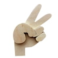 thumbnail image 1 of Ganfancp Gesto de Madera Gancho Decorativo Almacenamiento Estante Llavero Pared Gancho Adornos Ofertas de La Semana 1X Gancho, 1 of 4