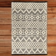thumbnail image 7 of Handwoven Black and White Textured Wool Flatweave Kilim Rug, 7 of 7