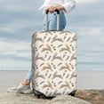 thumbnail image 3 of Lsque Retro Rabbit Printed Luggage Cover, Travel Luggage Protector,Scratch and Dirt Resistant, Fits 18-32 Inch Luggage - Medium, 3 of 9