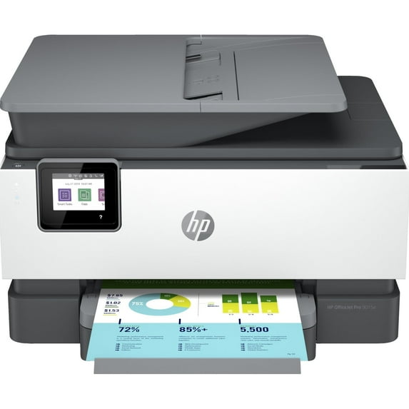 Open Box HP OfficeJet Pro 9015e Wireless Color All-in-One Printer, Gray