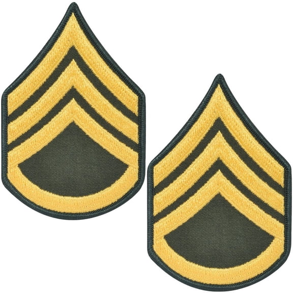 Army Staff Sergeant E-6 Sew on Rank Male Class - A