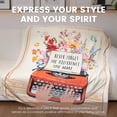 thumbnail image 3 of Cozy Inspirational Throw Blanket - Thank You Gifts for Women, Warm Cozy Gifts for Teacher, Nurse, Coworkers, Retirement Farewell Going Away Gift, for Friend, 3 of 7