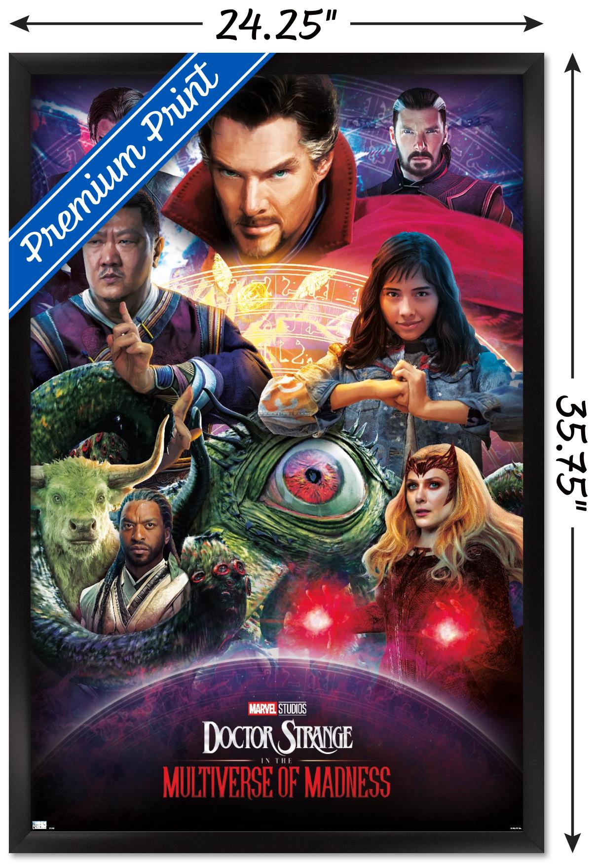 Marvel Doctor Strange in the Multiverse of Madness - Amazing Wall Poster, 22.375" x 34" Framed