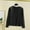 01 Dark Gray, variant on YueHuiYing Women's Fashion Solid Color Long Sleeve Stand-up Collar Blouses Leisure Base Layer Tops