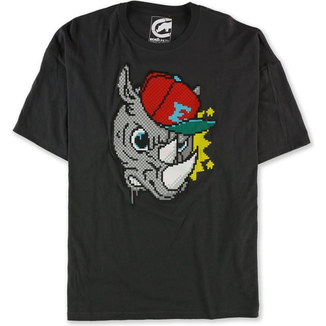 Camiseta Gráfica Ecko Unltd. Pixel Head Hombre Gris XXL