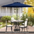thumbnail image 2 of Topbuy 8.5 FT Patio Umbrella Outdoor Table Umbrella w/ Crank Handle 8 Ribs Navy, 2 of 10