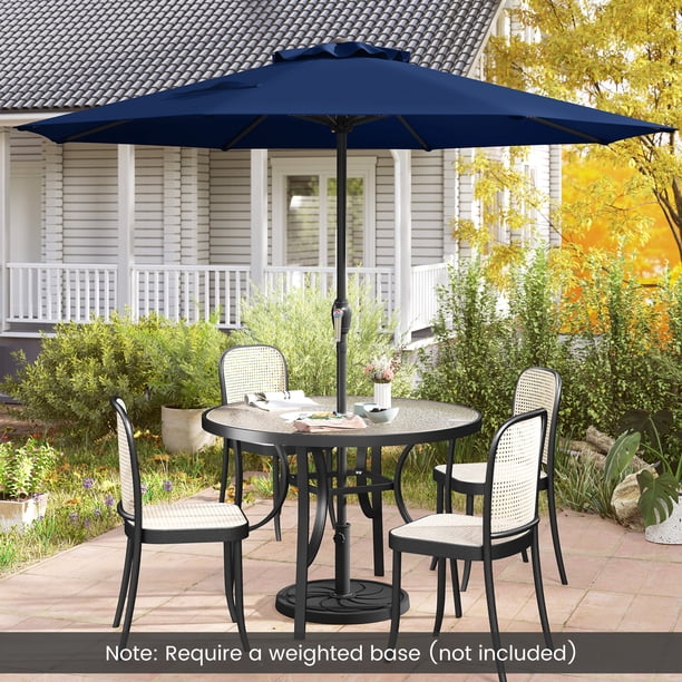 crank and tilt patio umbrella TheLAShop 7.5' 6-Rib Outdoor Umbrella Lift comic con backpack the canopy features a Color:Matte Pacific Airoh Matryx Carbon Stylish