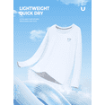 thumbnail image 5 of NORTHYARD Men's Rash Guard with Long Sleeves UPF 50+ Sun Protection Shirts Fishing Outdoor Hiking Swimming Beach Shirt Quick Dry Lightweight White L, 5 of 8