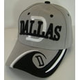 thumbnail image 2 of Dallas Men's D Wave Pattern Adjustable Baseball Cap (Gray), 2 of 3