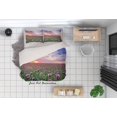 thumbnail image 2 of 3D Sunset Sky Purple Floral Funda nórdica Juego de cama Funda nórdica Fundas de almohada, 2 of 3
