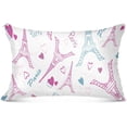 thumbnail image 3 of GZHJMY Paris Eiffel Tower King Pillowcase Super Soft Cozy Plush Pillow Case with Zipper for Sofa Bed Couch, 20 x 40 Inch, 3 of 6