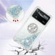 thumbnail image 3 of Funda para Xiaomi Poco X4 Pro 5G con Brillo Líquido Flotante, Purpurina, Parachoques y Anillo Giratorio Soporte, 3 of 5