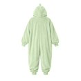 thumbnail image 4 of FAHXNVB Men's Hooded Onesie Pajamas Lightweight Fuzzy Fleece Zip Up Jumpsuit Long Sleeve Lounge One Piece Pjs with Pocket S-XXL, 4 of 7