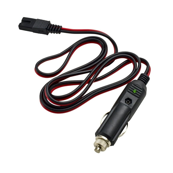 Roadpro Copper16-Gauge 2-Pin CB Power Cord with 12V Cigarette Lighter Plug, 4 ft