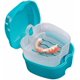 thumbnail image 1 of Caja de solución para baño de dentaduras postizas (azul claro, excluidas las dentaduras postizas), caja de retenedor de ortodoncia, caja de solución de baño de dentaduras postizas de plástico, juego d, 1 of 5