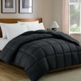 thumbnail image 2 of 1pc Ultra-Light Solid Color Square Comforter - All Season Down Alternative Bedding for Bedroom/Guest Room, 2 of 4