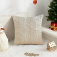thumbnail image 6 of Twfbrm Christmas Pillow Cover, 18x18 Inch Embroidered Snowflake Throw Pillow Cover, Soft Fluffy Pillowcases Winter Holiday Decorative Cushion Covers Christmas Decorations for Couch Sofa Living Room, 6 of 6