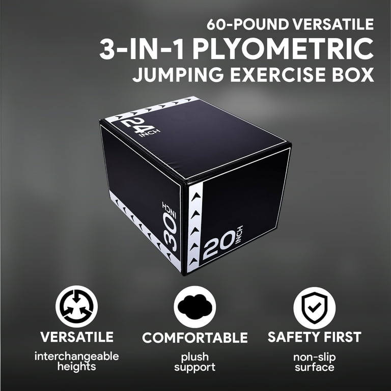 BalanceFrom 60lb 3-in-1 Foam Gym Equipment for Athletic