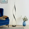 thumbnail image 5 of Finesse Decor Matte Black Vienna LED 55" Tall Floor Lamp // Dimmable, 5 of 5