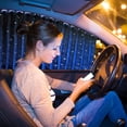 thumbnail image 2 of Car Side Window Sun Shade Car Curtain Pleated Suction Magnetic (Blue Star, Front Seat 2pcs), 2 of 7