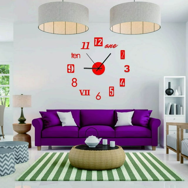 onlyliua Liquidación Reloj de Pared Grande Reloj de Pared Diy Adhesivo de Pared Relojes de Pared Decoración Del Hogar Sala de Estar Especial Decoración Del Hogar Oficina Tienda Decoración de Arte