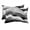 Black Gray, variant on Chaise Lounge Headrest Pillow 1 Pack, Navy Blue Ombre Waterproof Chair Pillows with Insert & Adjustable Elastic Strap for Beach Pool Recliner, Modern Geometric Moire Abstract Art Outdoor Patio Pillow