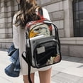 thumbnail image 5 of Iauyy Clear Backpack Heavy Duty PVC Transparent Backpack for College Workplace, Animal Pride, 5 of 8