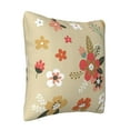 thumbnail image 2 of ZICANCN Brown Floral Branches Throw Pillow Covers, Bed Couch Sofa Knit Decorative Pillow Covers for Living Room Farmhouse, 20"x20", 2 of 8