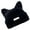 Black, variant on Cats Ear Pattern Hat, Cats Ear Pattern Hat Furry Knitted Hat Soft Warm Winter Autumn Hat with Letter